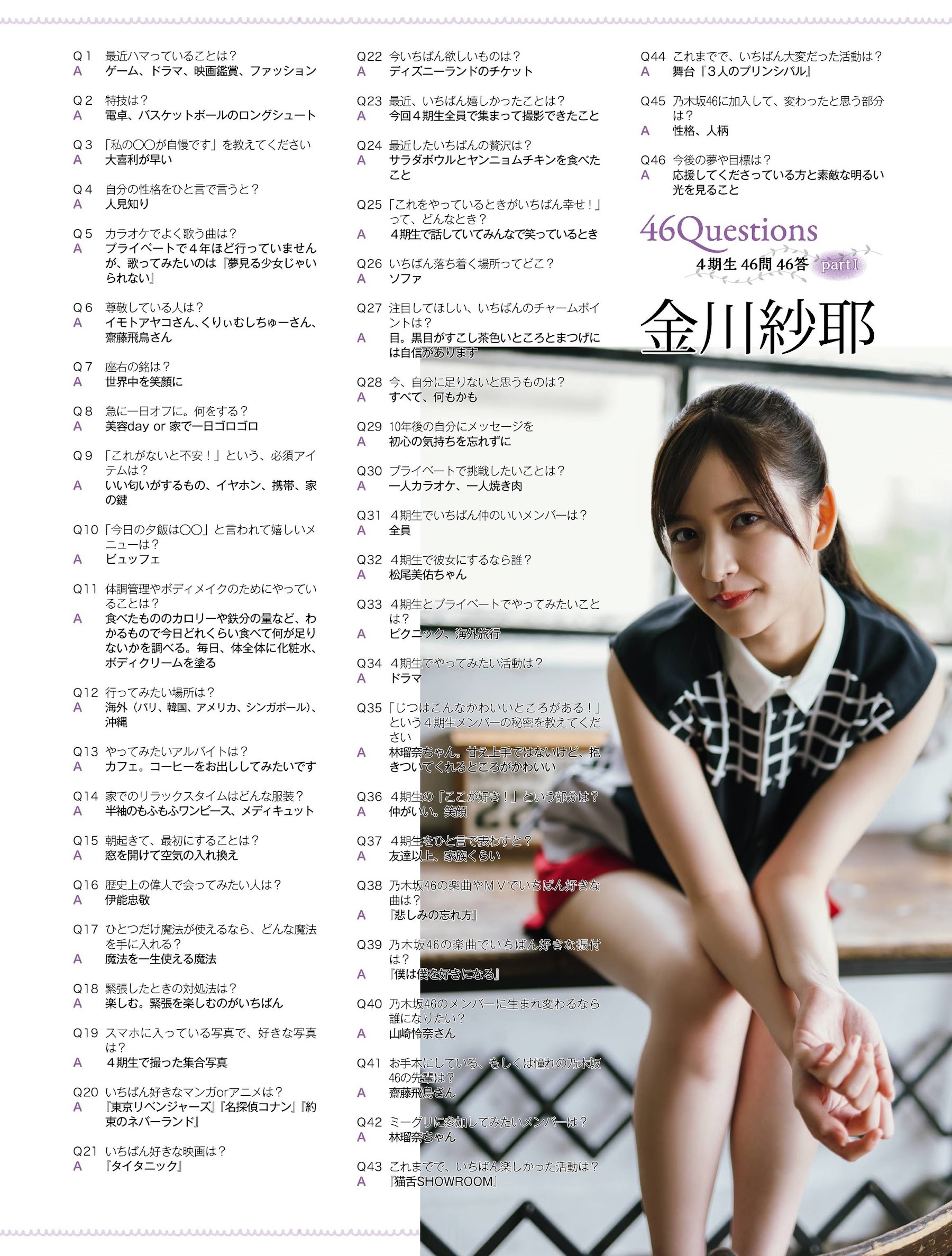 金川紗耶(乃木坂46)グラビア画像① 3枚目