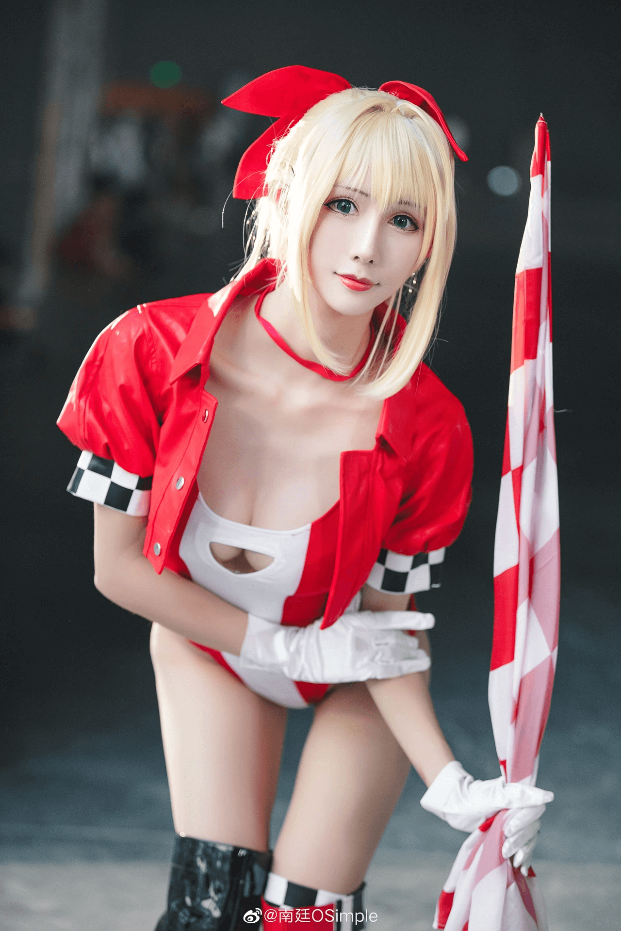 レオタード水着 レースクイーン Fate/Grand Order /ネロ・クラウディウス セクシーコスプレ 雅祈 尼禄机车 1枚目