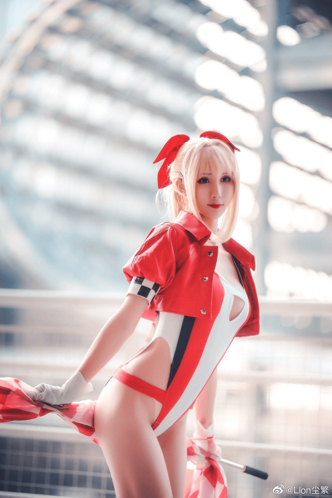 レオタード水着 レースクイーン Fate/Grand Order /ネロ・クラウディウス セクシーコスプレ 雅祈 尼禄机车 4枚目