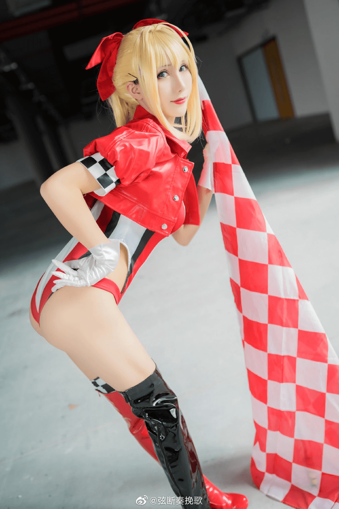 レオタード水着 レースクイーン Fate/Grand Order /ネロ・クラウディウス セクシーコスプレ 雅祈 尼禄机车 8枚目