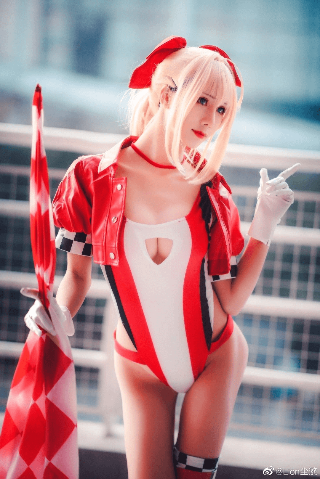 レオタード水着 レースクイーン Fate/Grand Order /ネロ・クラウディウス セクシーコスプレ 雅祈 尼禄机车 14枚目