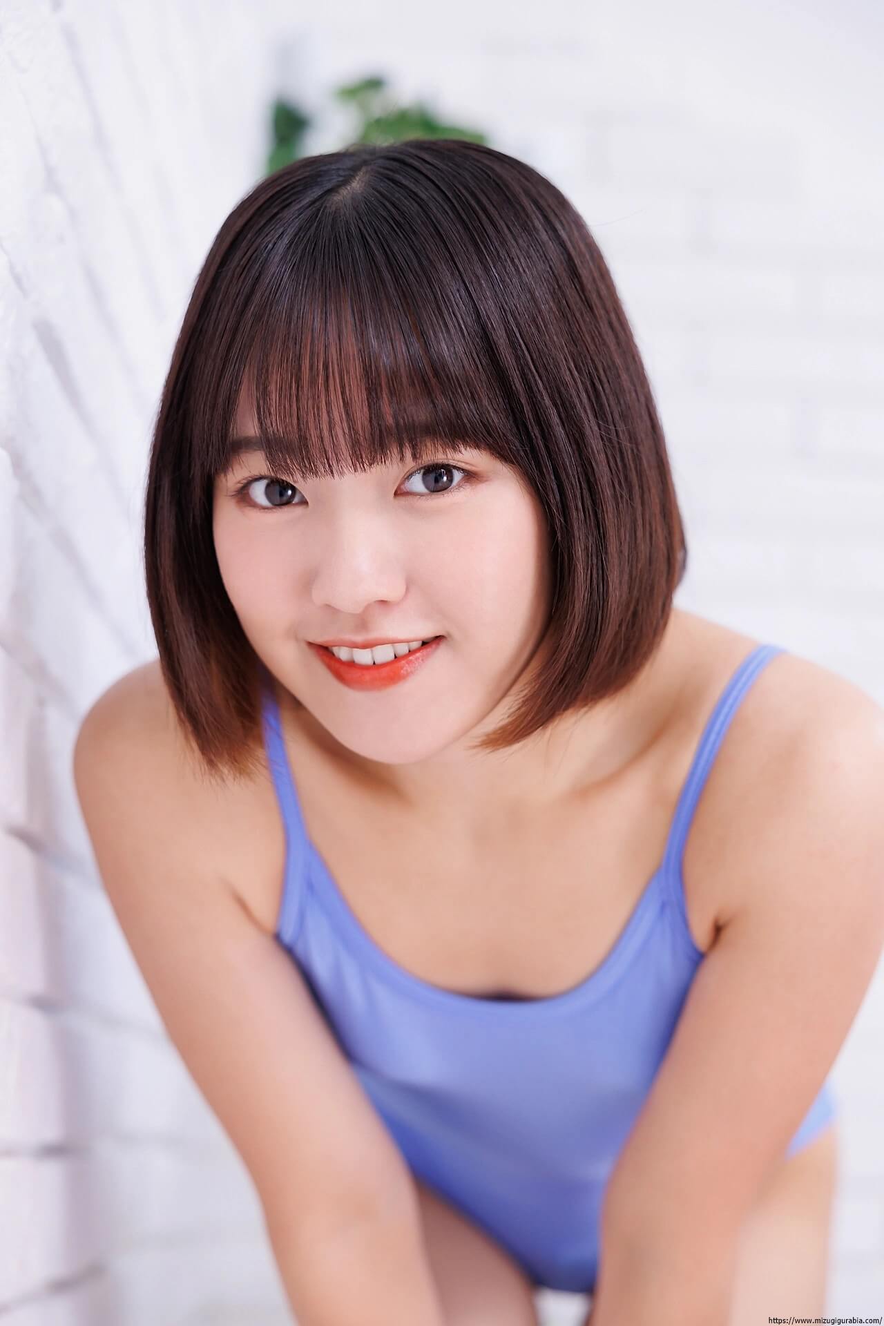 香月杏珠 レオタード水着  紫 パープル 17枚目