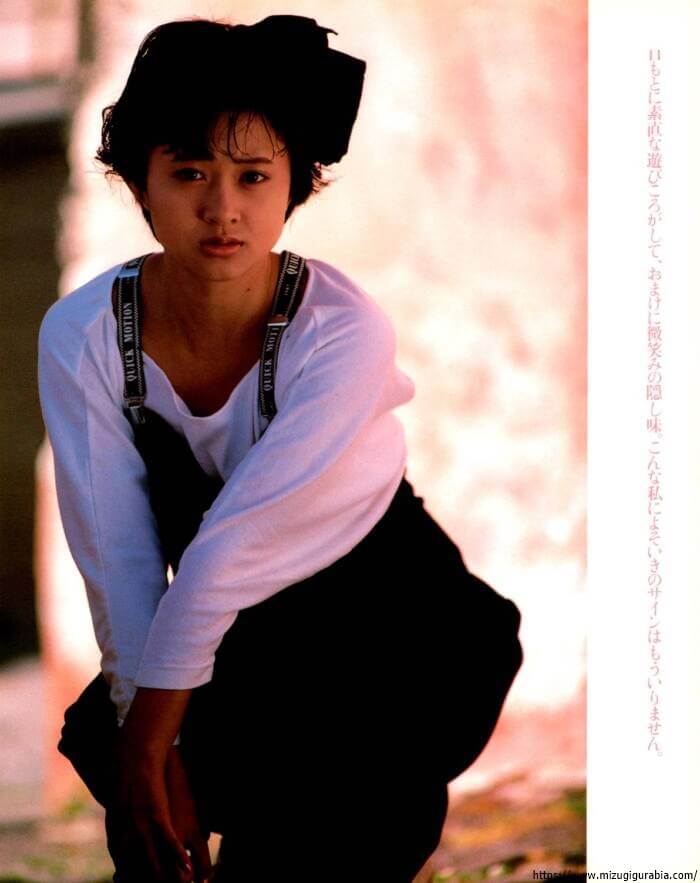 松本典子 10代最後の 水着グラビア セクシーグラビア 1987年 2枚目