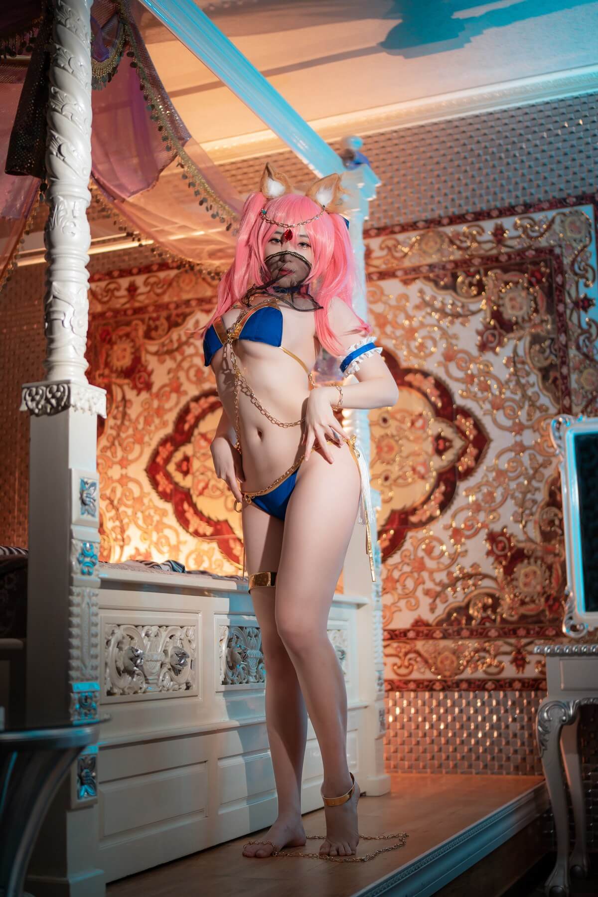 玉藻の前 FGO(FateGO)コスプレ 韓国美女 水着ビキニグラビア 3枚目
