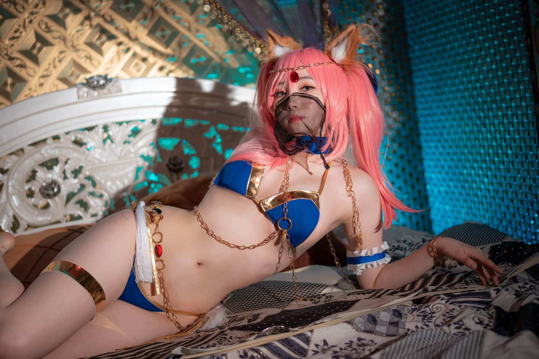 玉藻の前 FGO(FateGO)コスプレ 韓国美女 水着ビキニグラビア 22枚目
