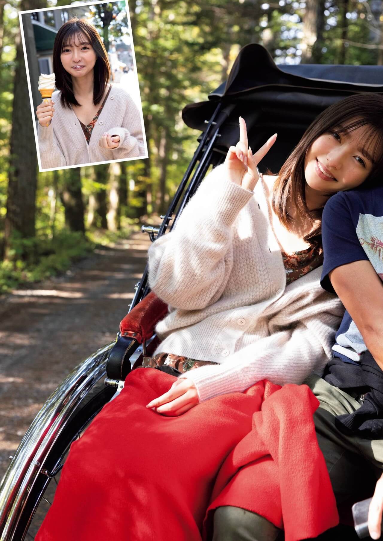 橋本萌花 浴衣はだける...お嬢様とのお泊りデート旅 水着ビキニグラビア 2枚目