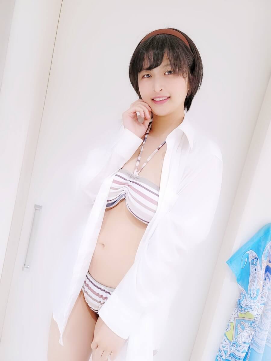 戸塚こはる 水着ビキニグラビア 脱いだらスゴいHカップ 18枚目