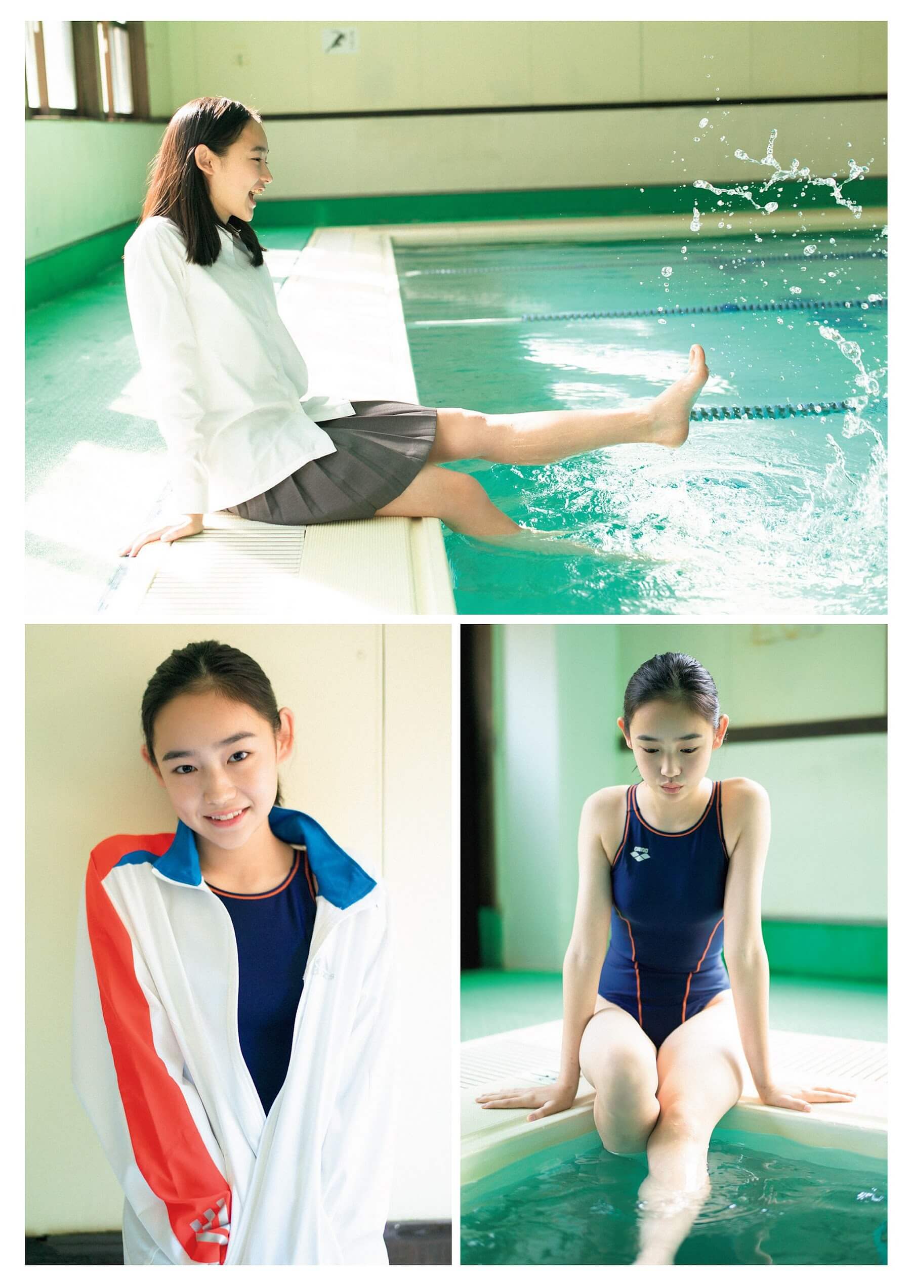 松島みのん 18歳の、記念すべきまっすぐすぎる初水着グラビア。 3枚目