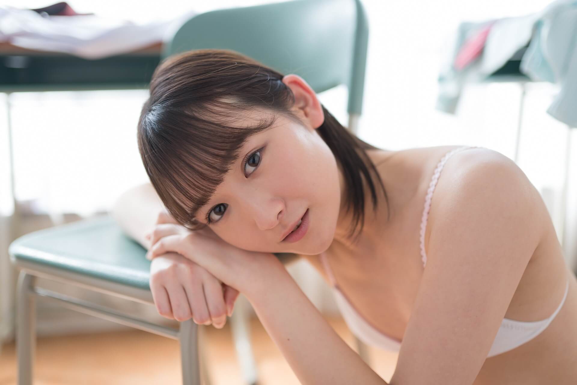 近藤あさみ 制服脱衣 白水着ビキニVol.2 20枚目
