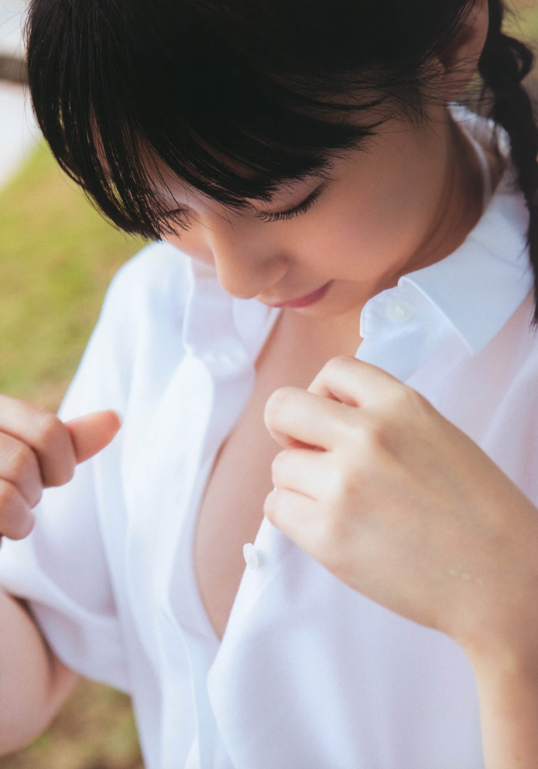 田中美久 白水着ビキニ HKT48の美少女 2枚目