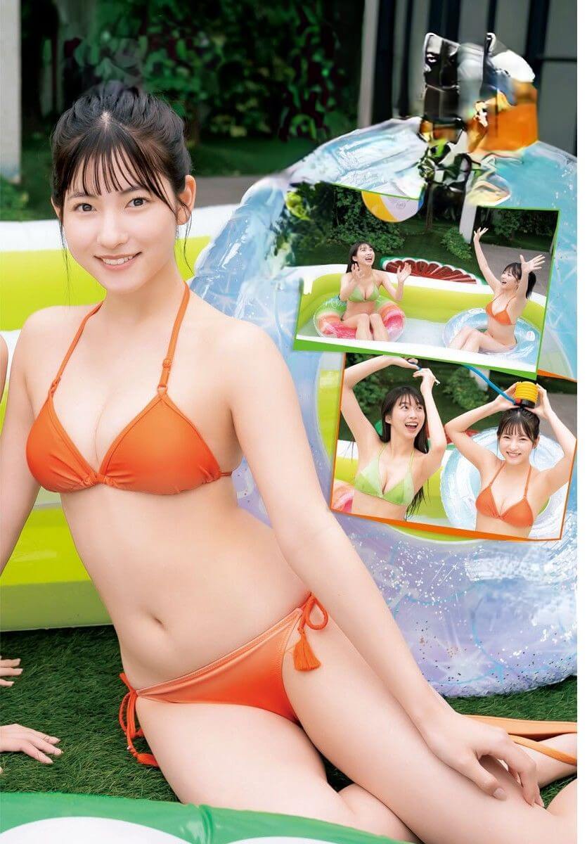 牧野真莉愛 北川莉央 水着ビキニ画像 ようこそ夏世界へ モーニング娘22 9枚目