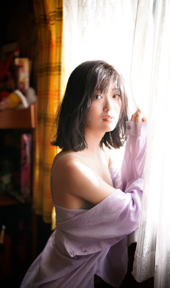 工藤美桜 下着ランジェリー グリーン 緑 3枚目