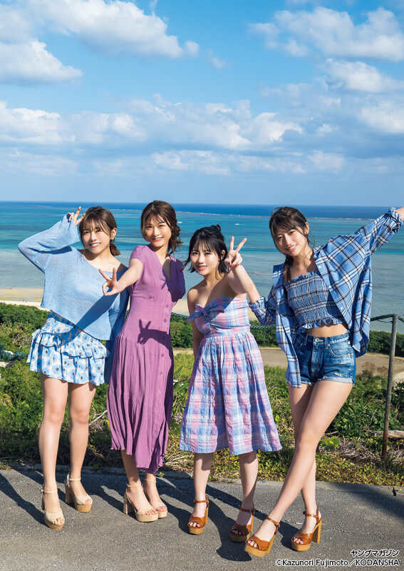 HKT48女子旅in沖縄 水着ビキニ画像田中美久 武田智加 山下エミリー 宮﨑想乃 3枚目