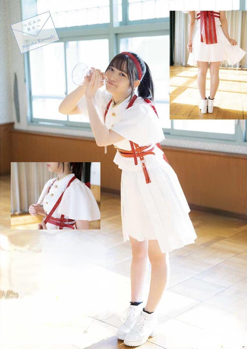 黒嵜菜々子 制服とスクール水着 4枚目