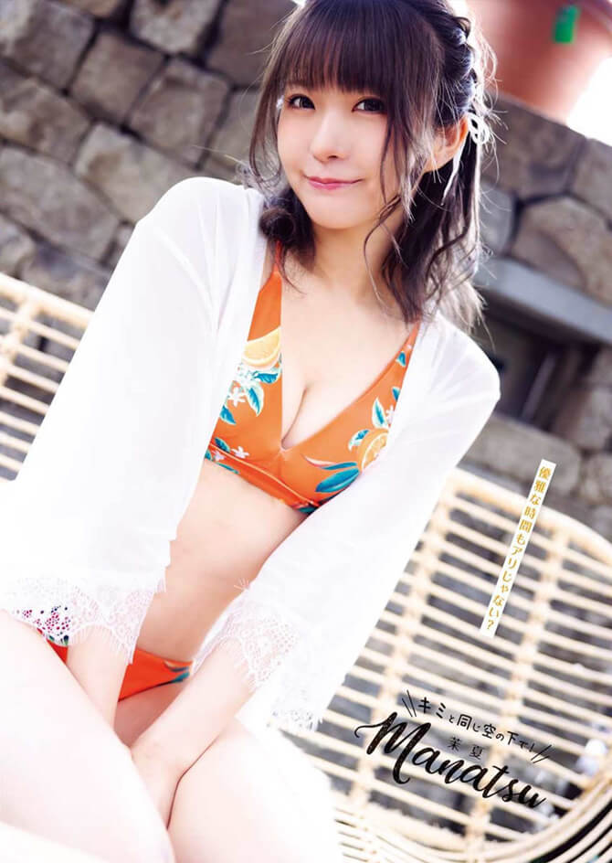 元気印のコスプレイヤー茉夏ちゃんが水着一本で登場 5枚目