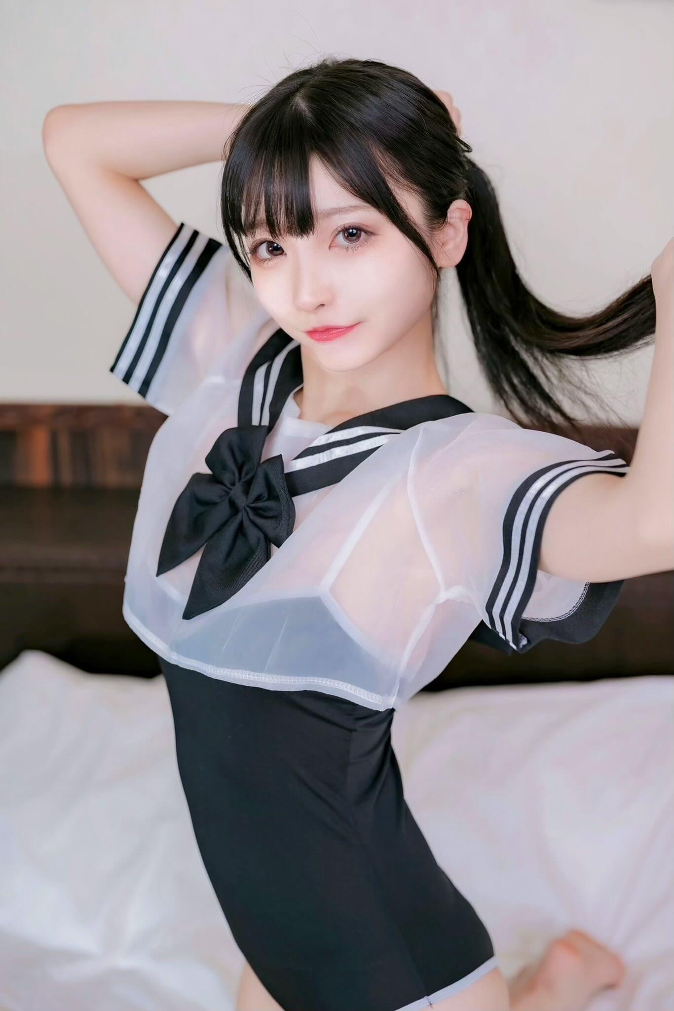 スクール水着 競泳水着 美少女コスプレーヤー 5枚目