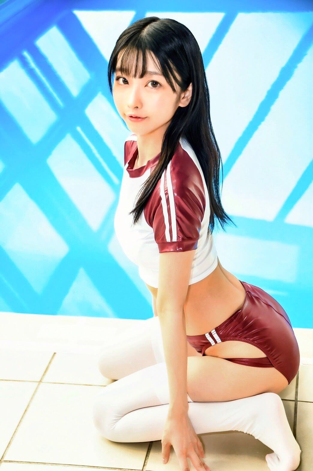アスリート スポーツウェア 体操着 美少女コスプレーヤー 14枚目