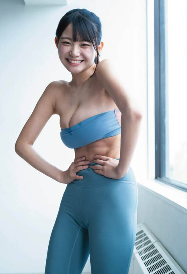 桜井木穂 水着グラビア「トレーニング女子」を テーマに撮影しました 15枚目