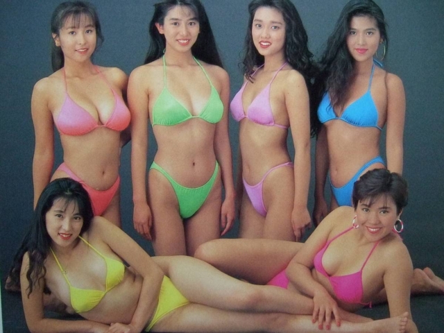スーパーハイレグ水着グラビアかとうれいこ 原久美子 山岸真璃子 守口文子 吉竹エリ 飯島直子 18枚目