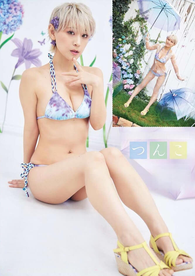 今をときめく美女軍団 PPEガールズ 紫・ピンク・水色・ホワイト・マーブル・ビキニで登場 - 芸能アイドルモデル女優水着画像集 4枚目