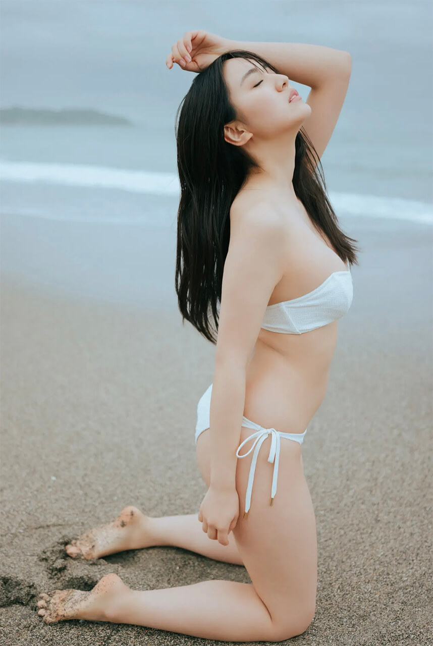 豊田ルナ 白水着で夏の海へ - 芸能アイドルモデル女優水着画像集 5枚目