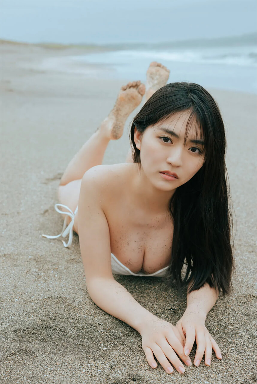 豊田ルナ 白水着で夏の海へ - 芸能アイドルモデル女優水着画像集 7枚目