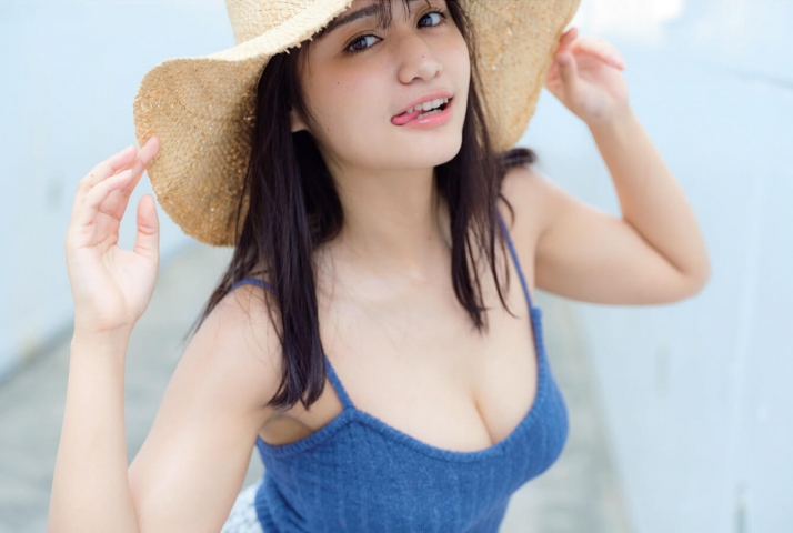 池田メルダ 水着ビキニ画像 アイドルグループ「#,ババババンビ」緑色担当 - 芸能アイドルモデル女優水着画像集 19枚目