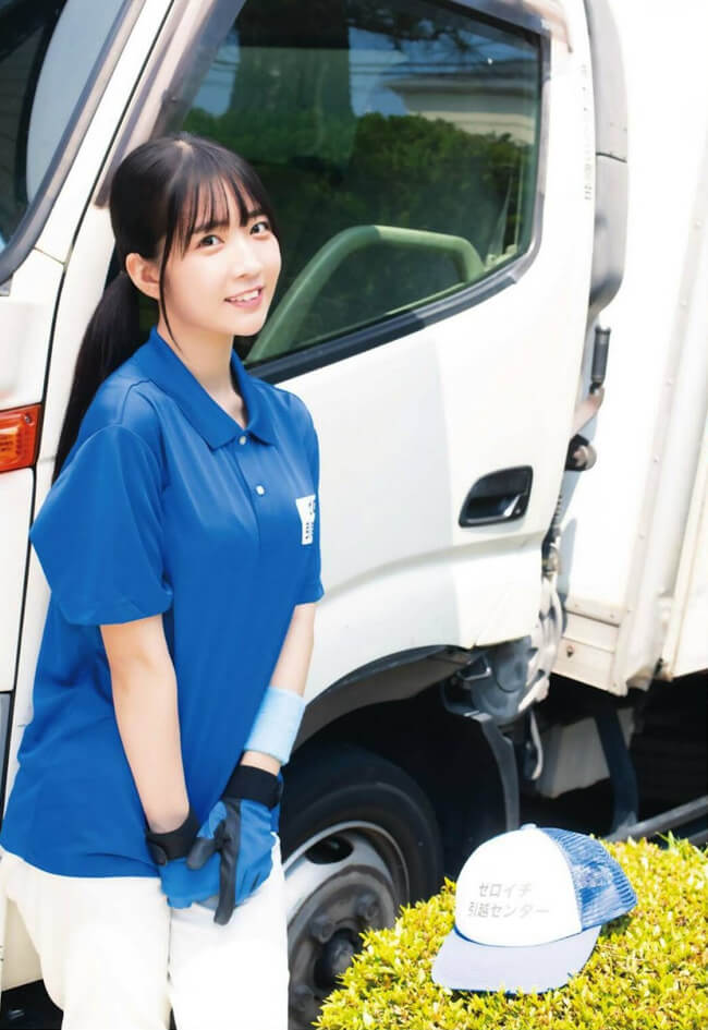 天羽希純が引っ越し屋さんに変身! 【水着画像 - 芸能アイドルモデル女優水着画像集 10枚目