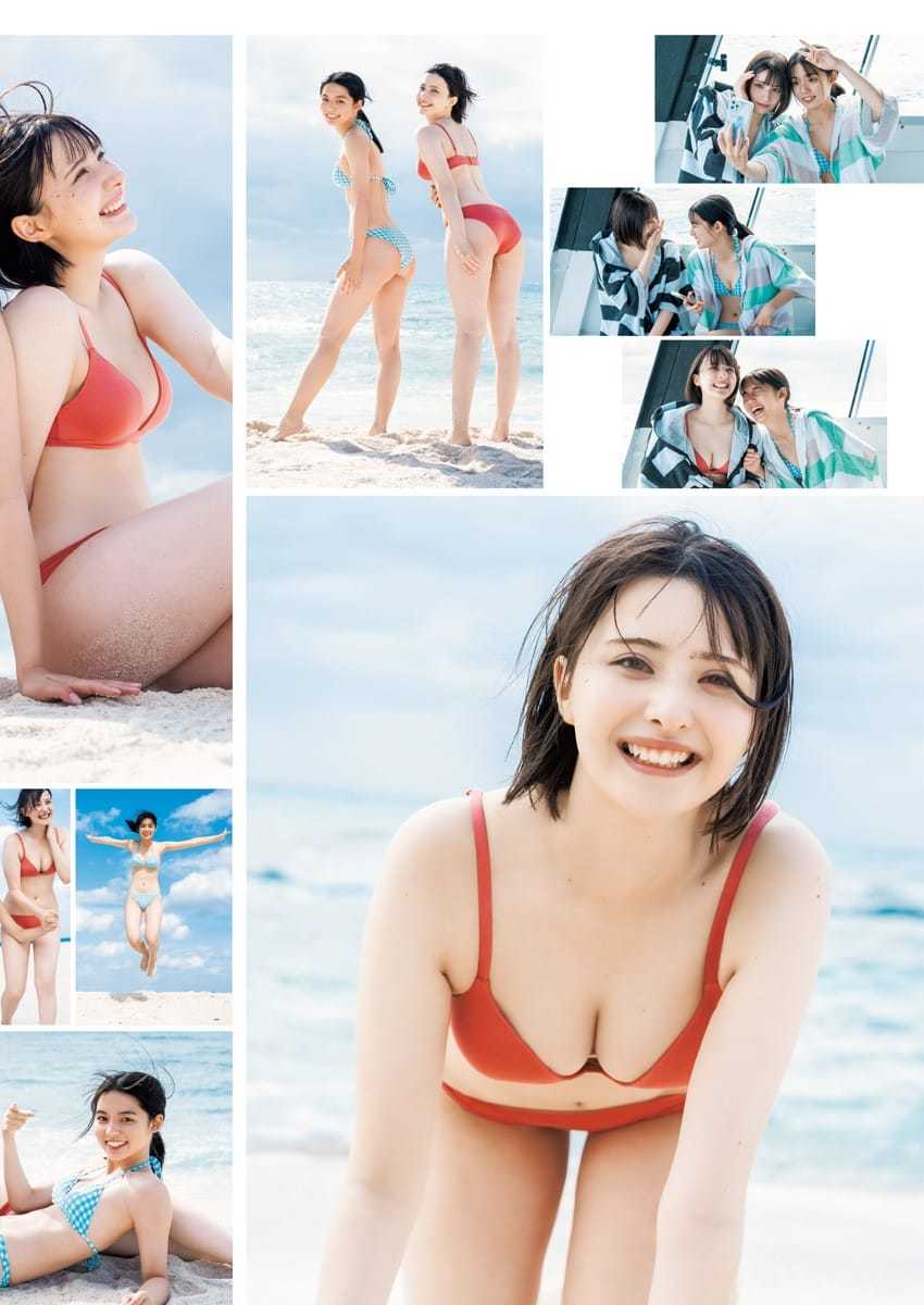 【水着画像制コレ22準GPペアグラビア!元気印のエイミーちゃん&松島かのんちゃん 3枚目