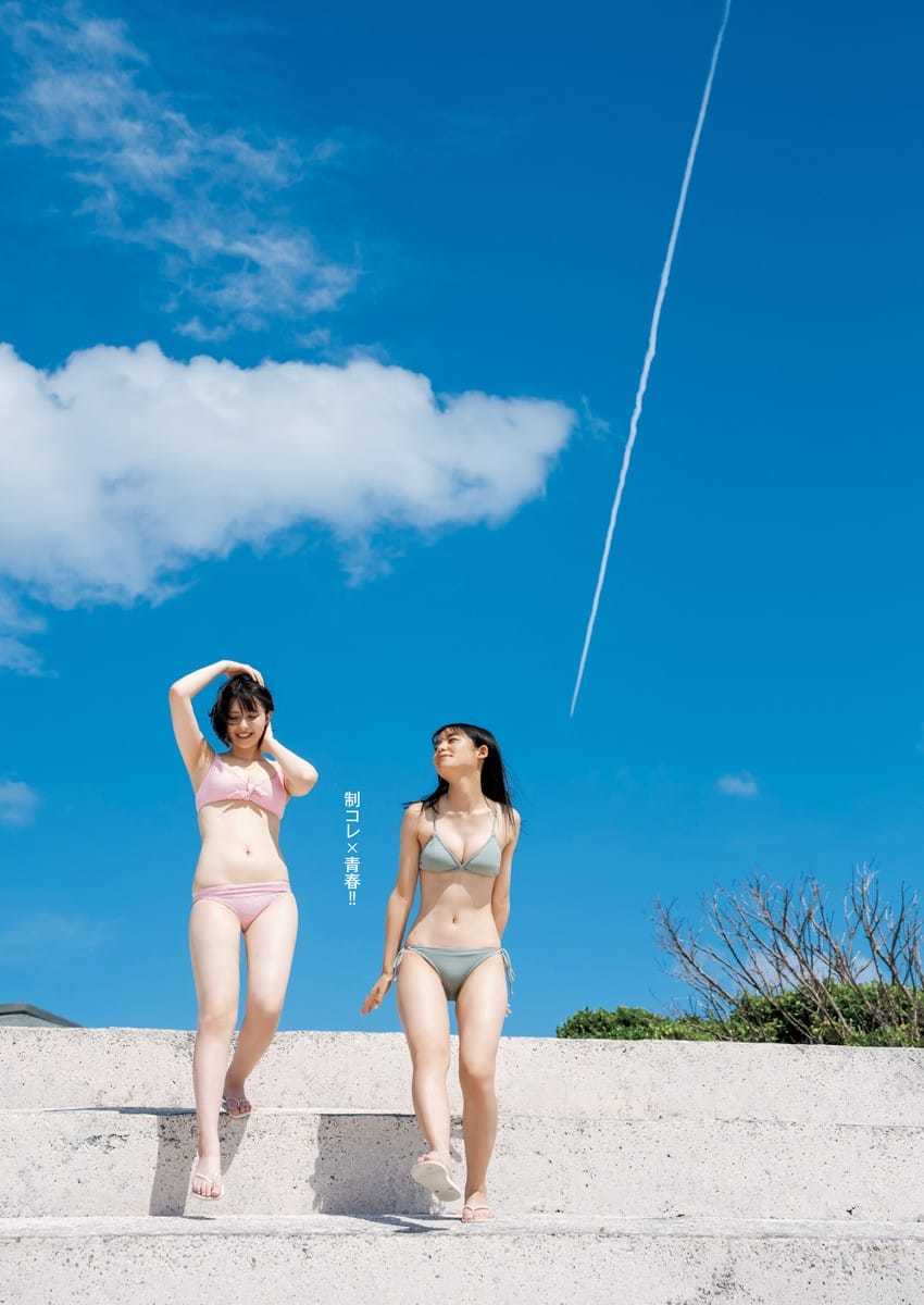【水着画像制コレ22準GPペアグラビア!元気印のエイミーちゃん&松島かのんちゃん 9枚目