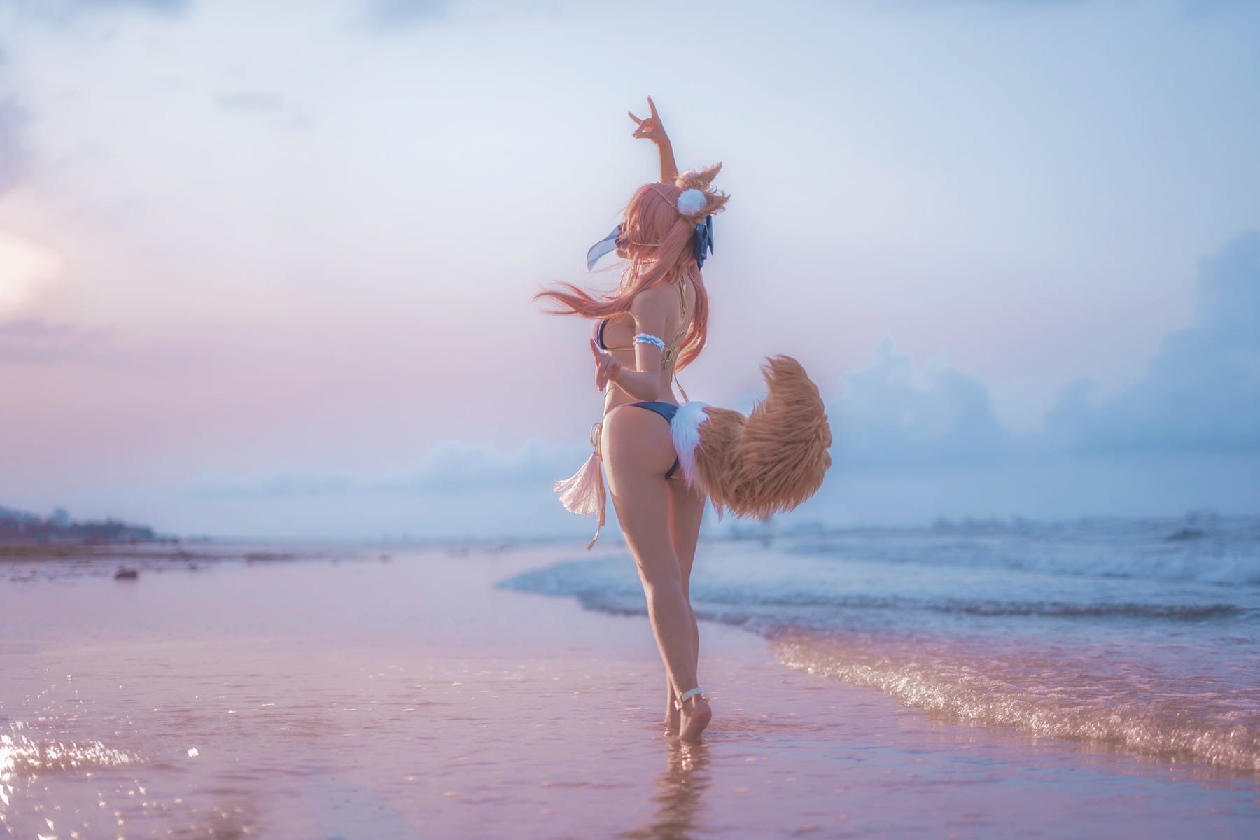 【FGO】玉藻の前 踊り子 コスプレ【水着画像】 8枚目