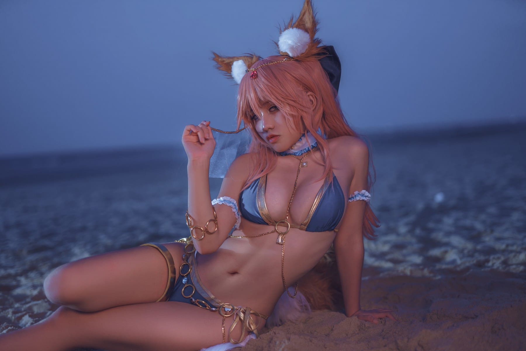 【FGO】玉藻の前 踊り子 コスプレ【水着画像】 10枚目
