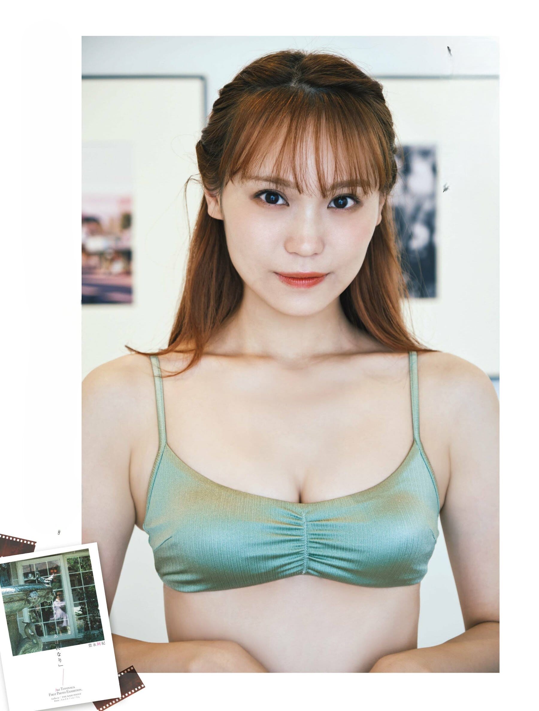 HKT48 豊永阿紀 初めての個展で綴る【水着画像 1枚目