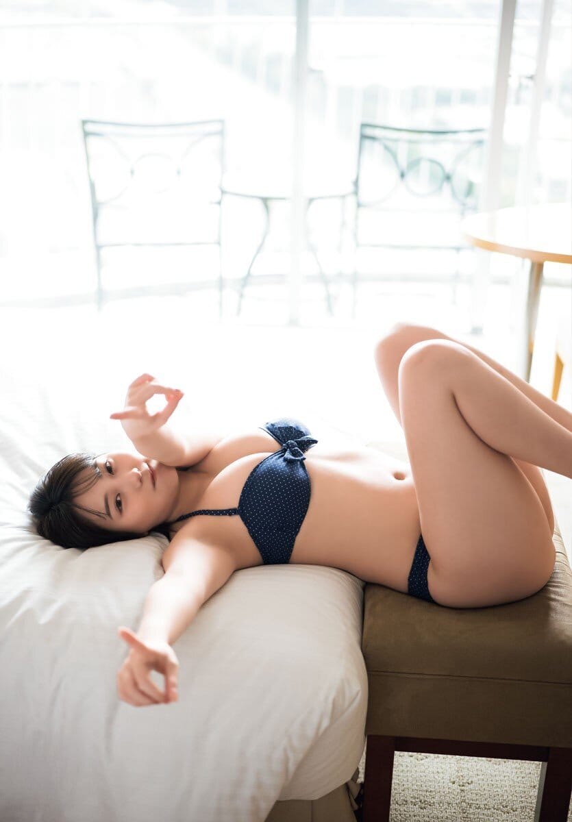 HKT48 田中美久 形も色味もキュートな水着です! 3枚目