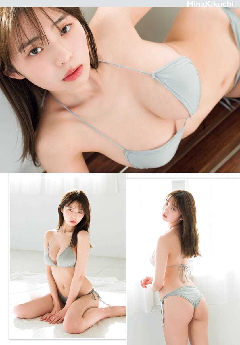 菊地姫奈このピンクの水着がお気に入りです。現役女子高生ラスト 3枚目