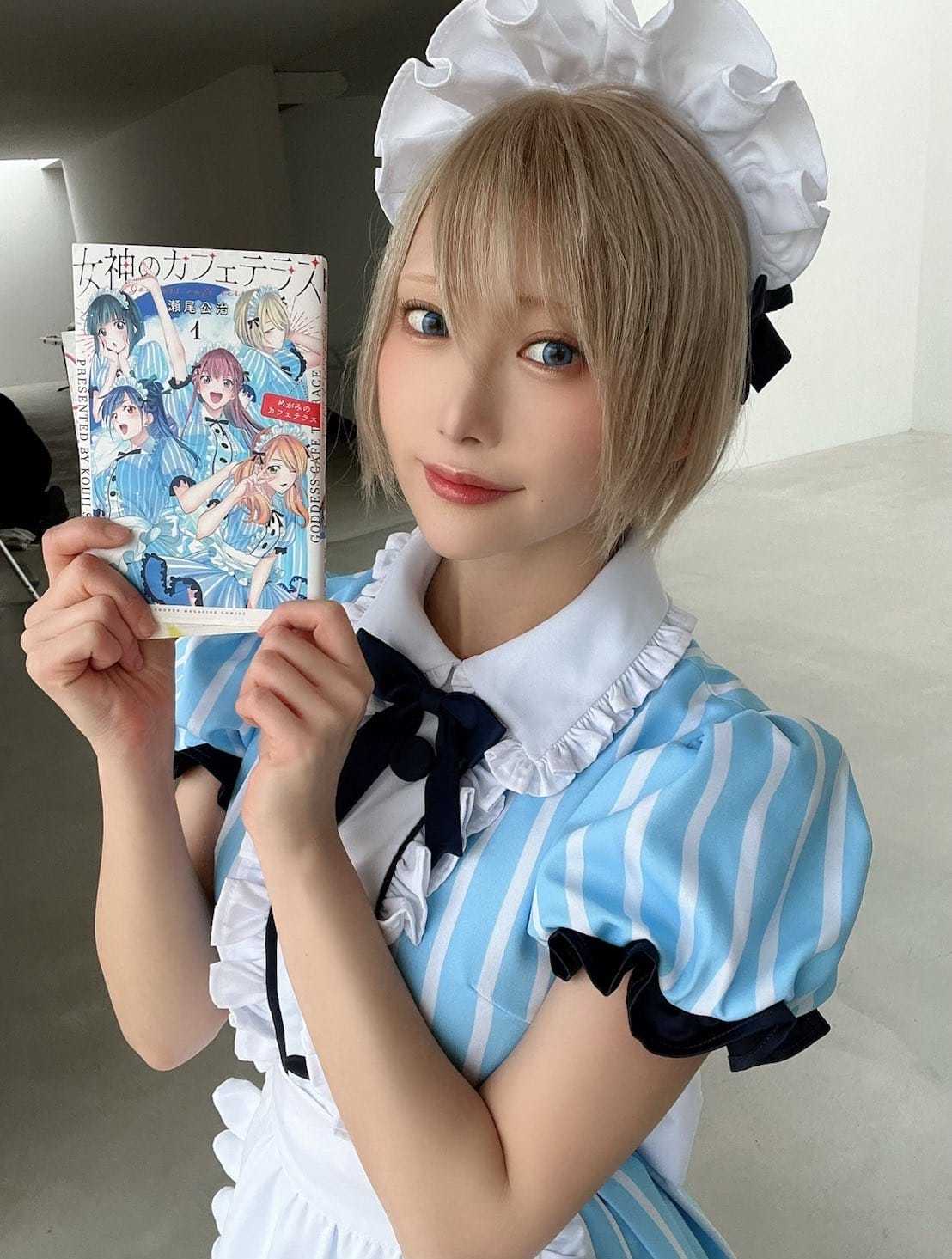 篠崎こころちゃんと『女神のカフェテラス」 鳳凰寺紅葉ちゃんのコラボグラビア! 1枚目