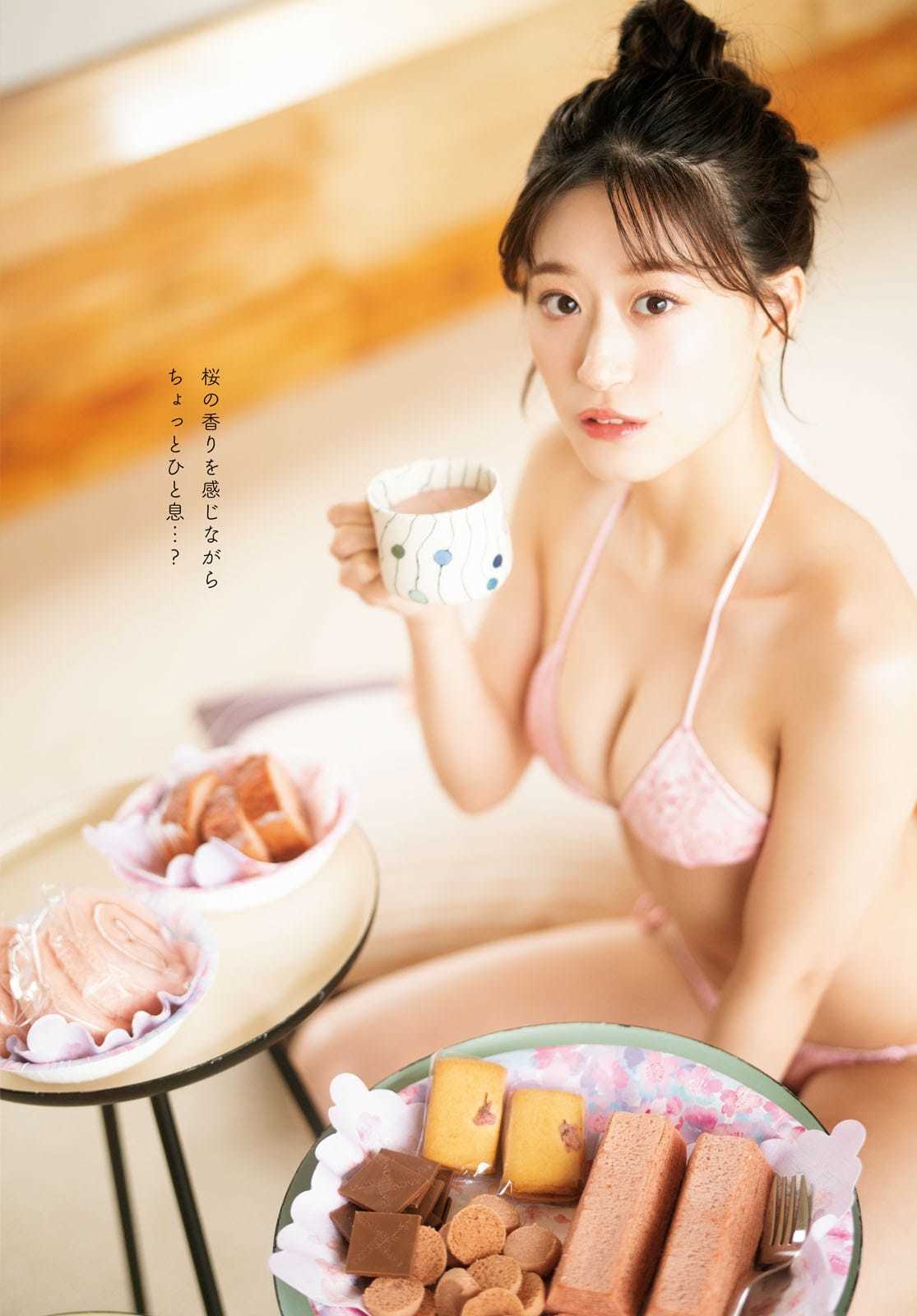 NMB48上西怜 【水着画像君を春色に 染め上げる ボクの前に現れた桜の妖精 - 芸能アイドルモデル女優水着画像集 4枚目
