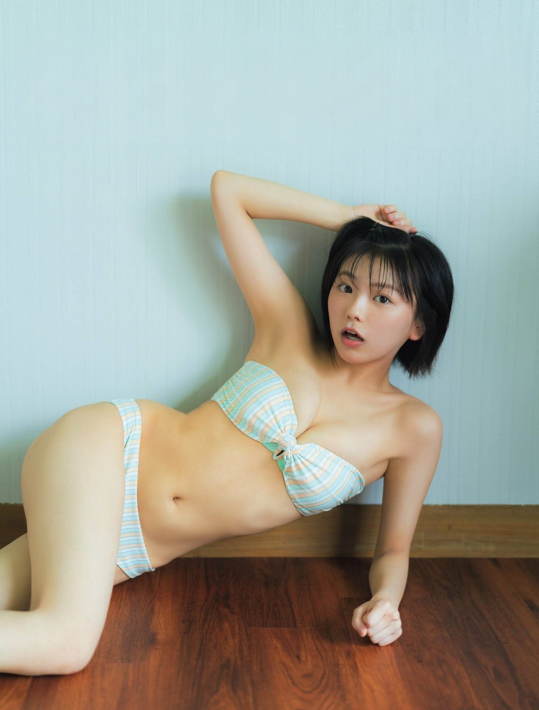 大熊杏優【水着画像】ショートカットの浴衣姿に青春を思い出す。 - 芸能アイドルモデル女優水着画像集 7枚目