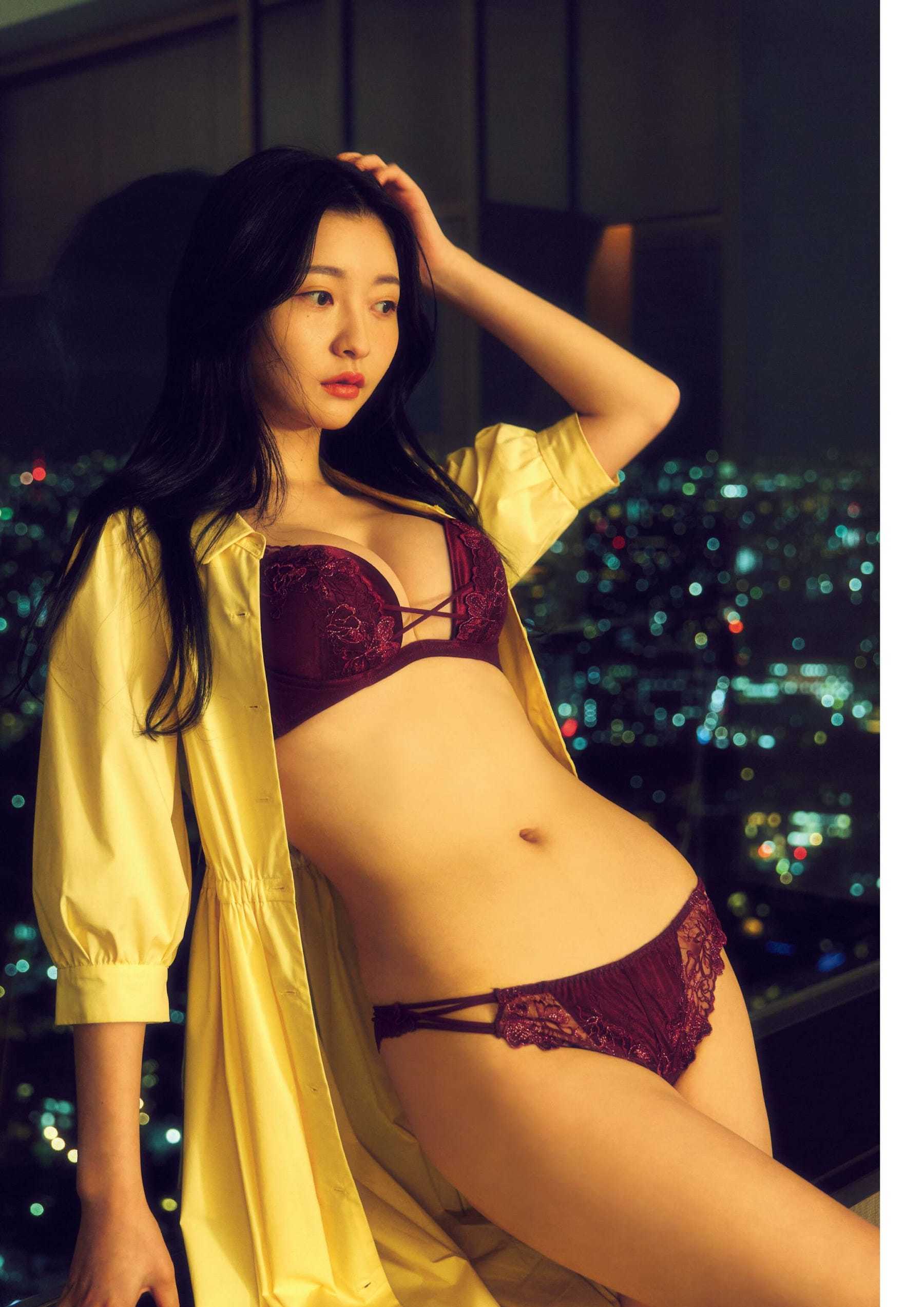 橋本萌花 水着 下着ランジェリーグラビア 黒髪×透明肌の美女と向かった先は・・・ - 芸能アイドルモデル女優水着画像集 1枚目