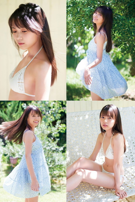 新條由芽 キラメイグリーンの水着画像④ 24枚目