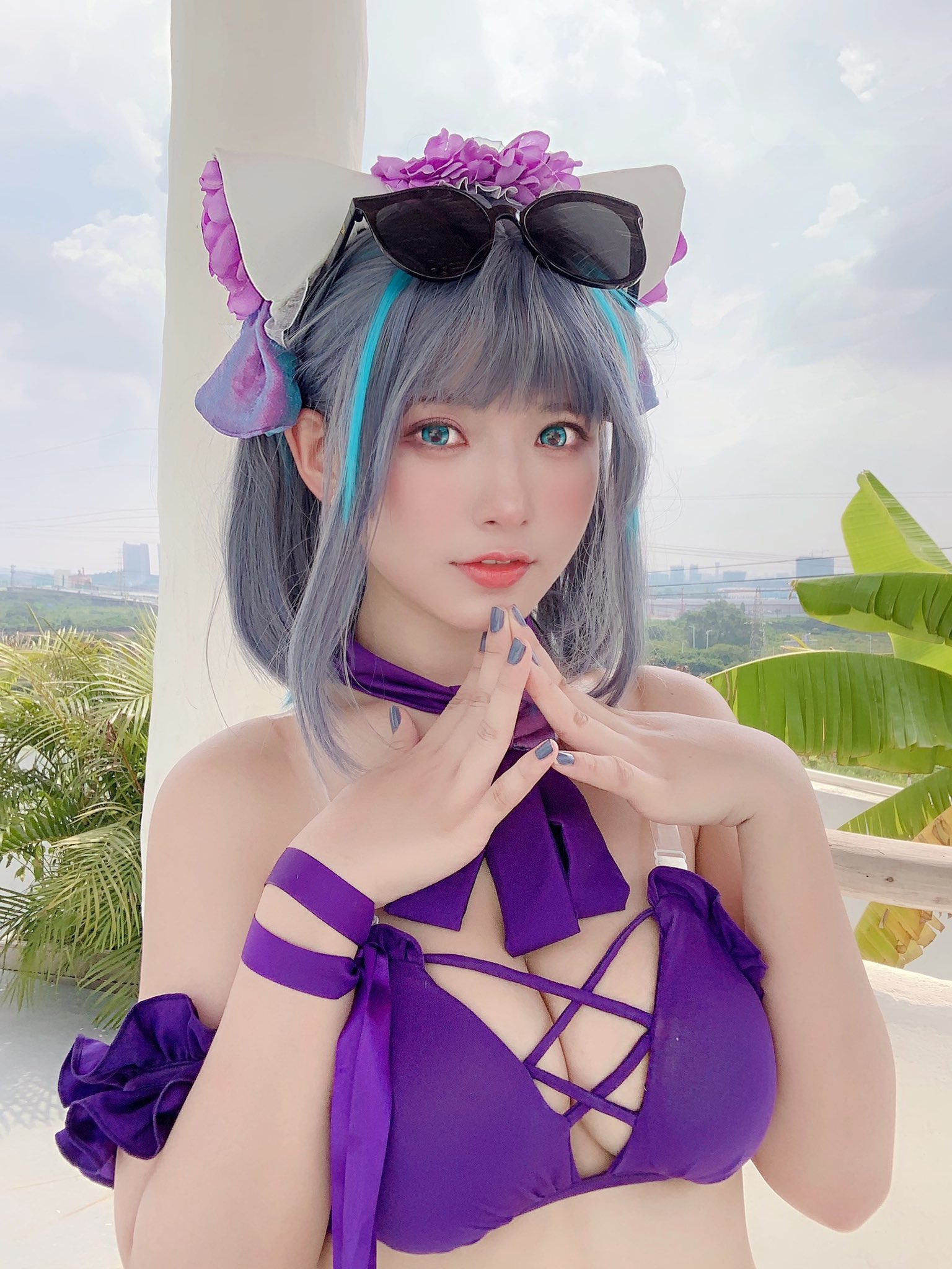肃雨(スーユー)可愛いコスプレイヤー水着画像 25枚目