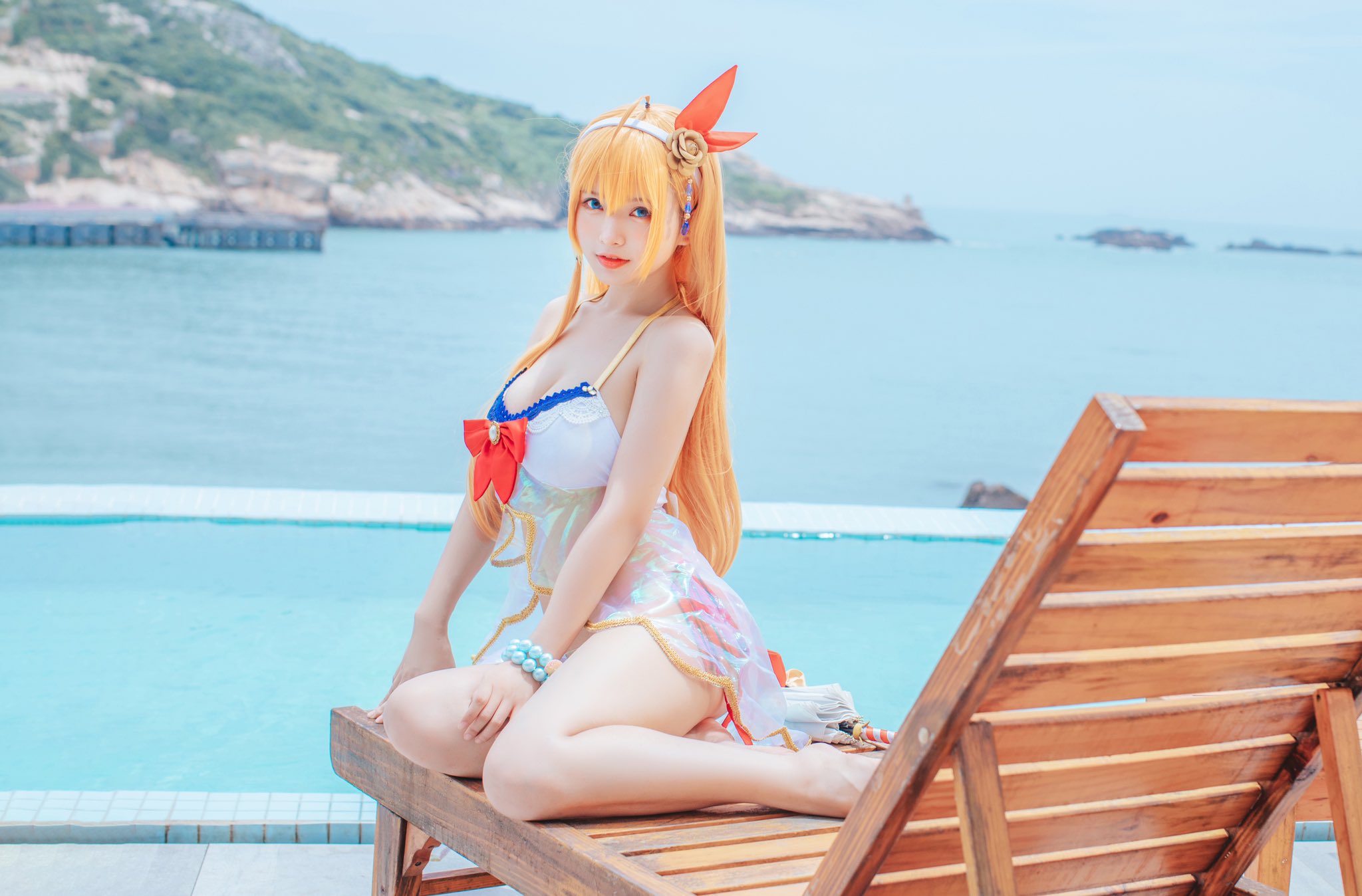 肃雨(スーユー)可愛いコスプレイヤー水着画像 28枚目
