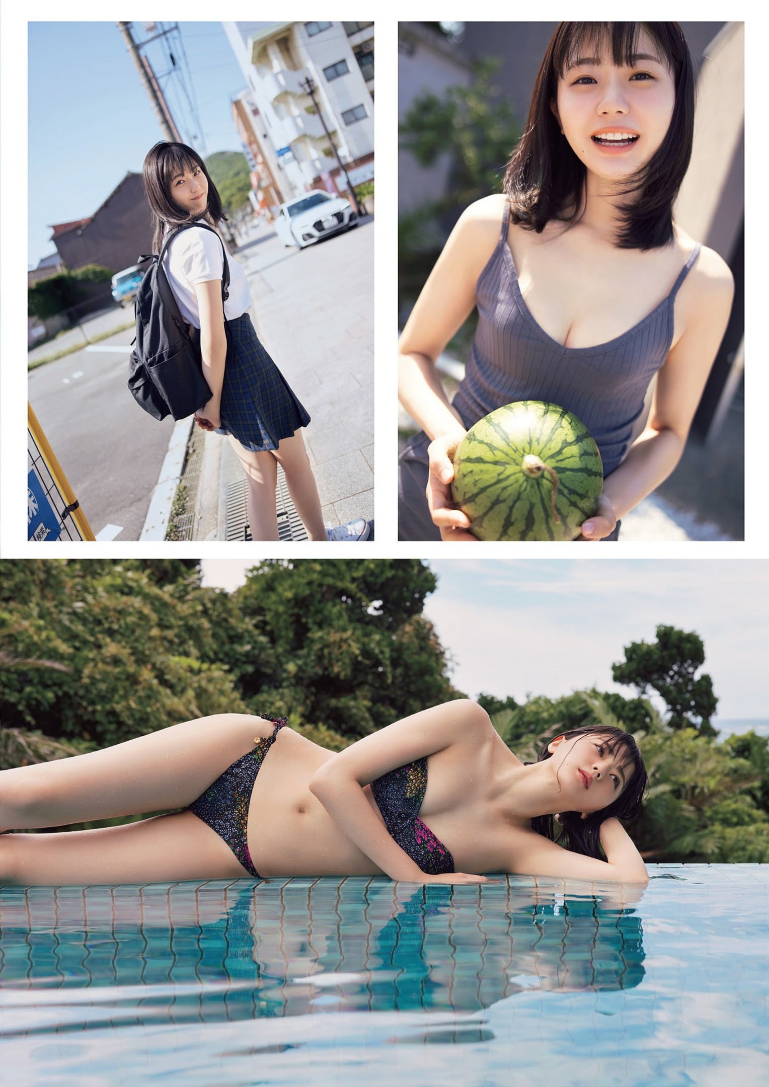 瀧野由美子(STU48)最新グラビア水着画像 2枚目