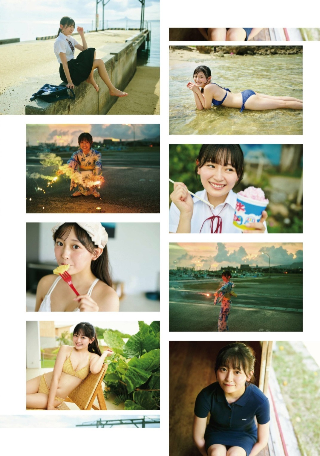 石橋颯(HKT48)最新グラビア水着画像 2枚目
