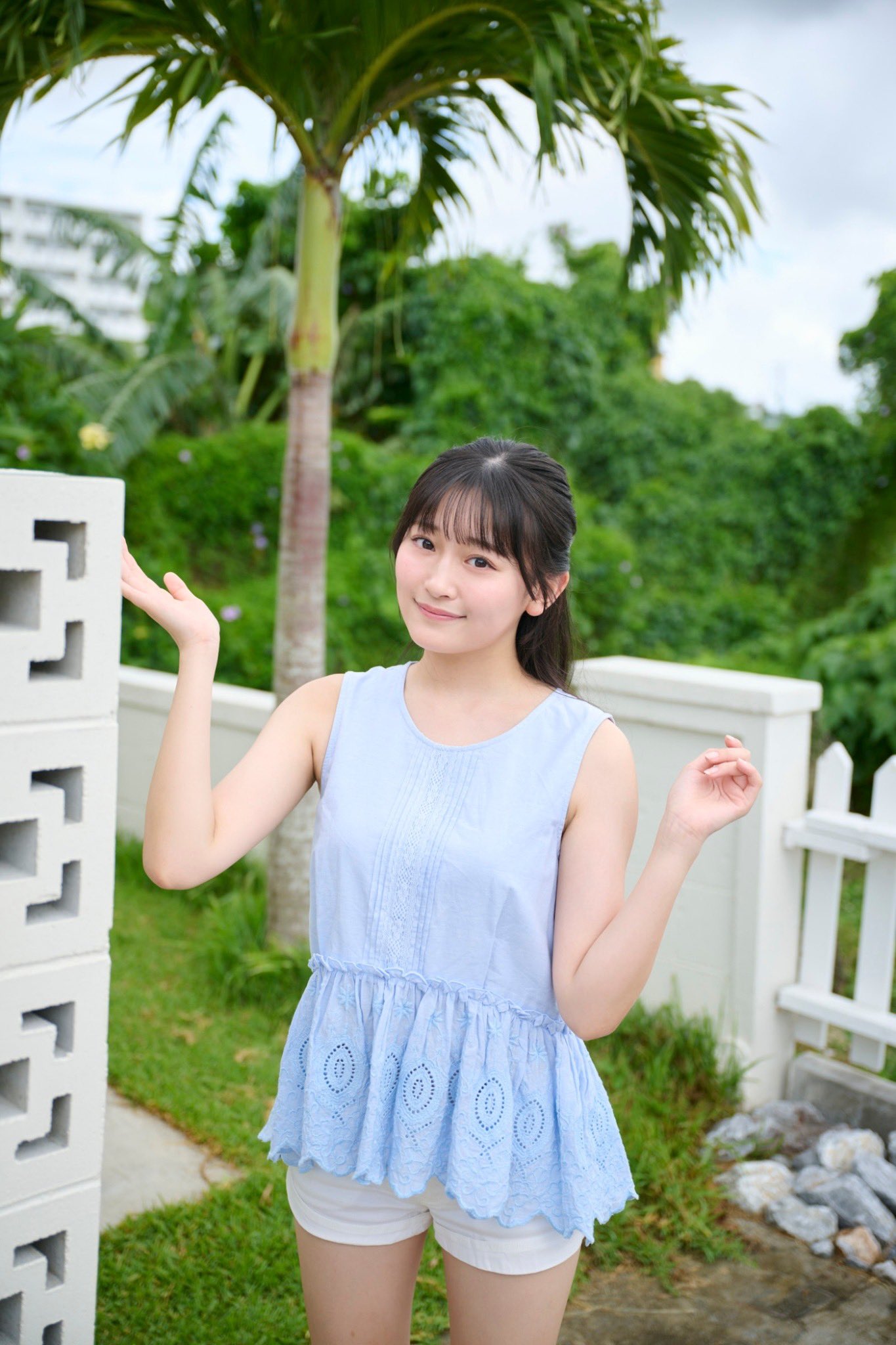 石橋颯(HKT48)最新グラビア水着画像 7枚目