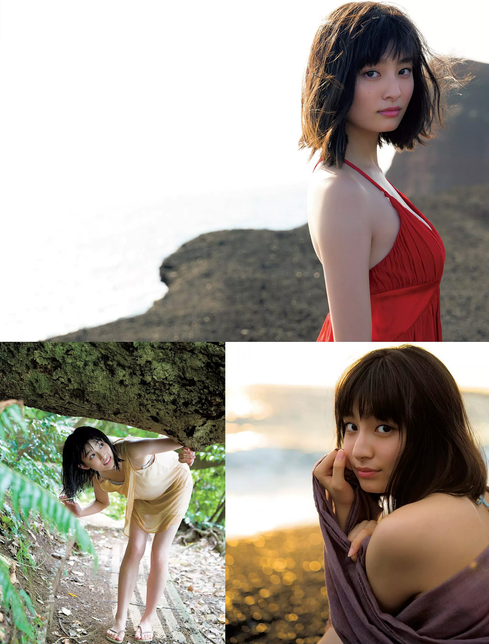 吉川愛、18歳で魅せる成長の瞬間。三宅島の自然を背景にした水着グラビアが話題 5枚目