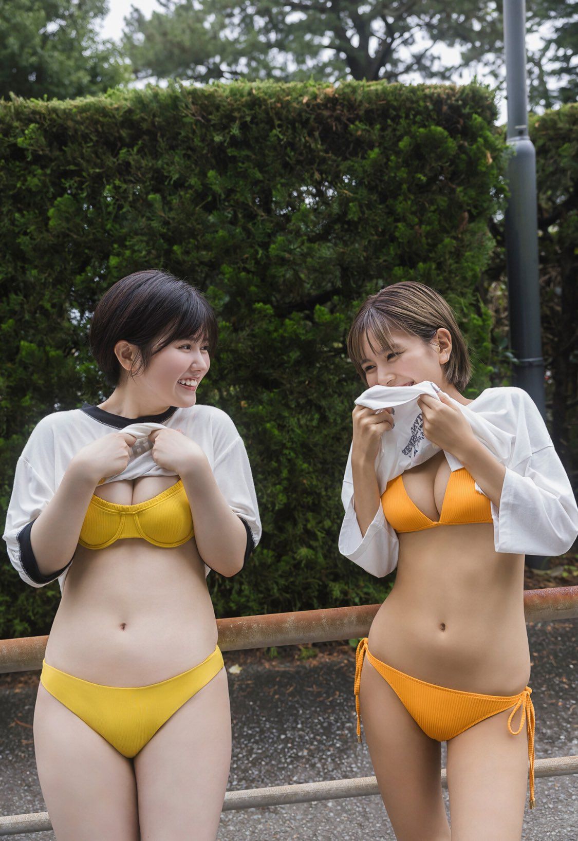 夏芽すずと池田レイラの魅力的な水着グラビア 24枚目