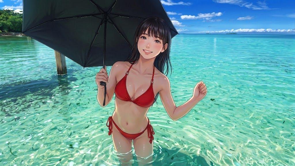 西川由莉の初水着グラビア!モデル出身の圧倒的スタイルに視線釘付け 2枚目