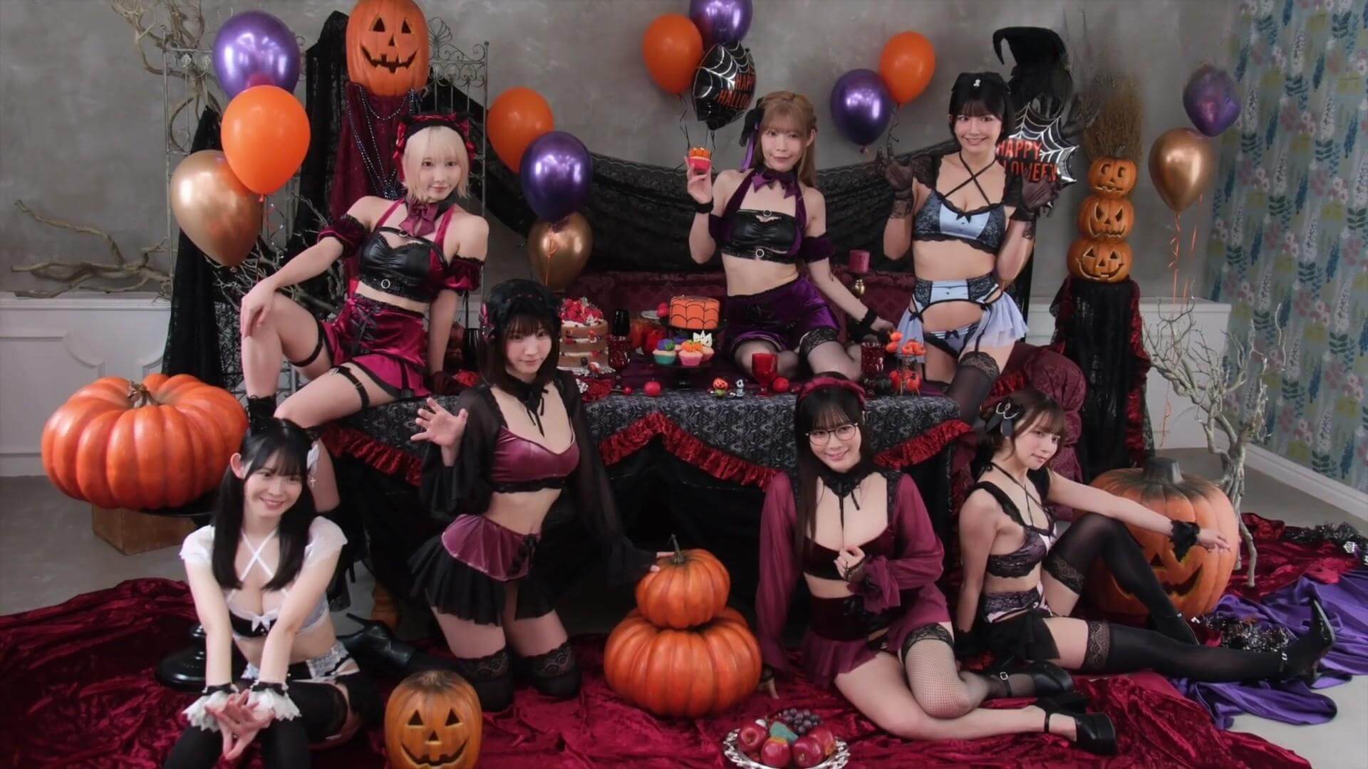【画像】えなこ率いるPPE美女8人が集結!魅惑のハロウィン水着グラビア&美身ランジェリー競演 1枚目