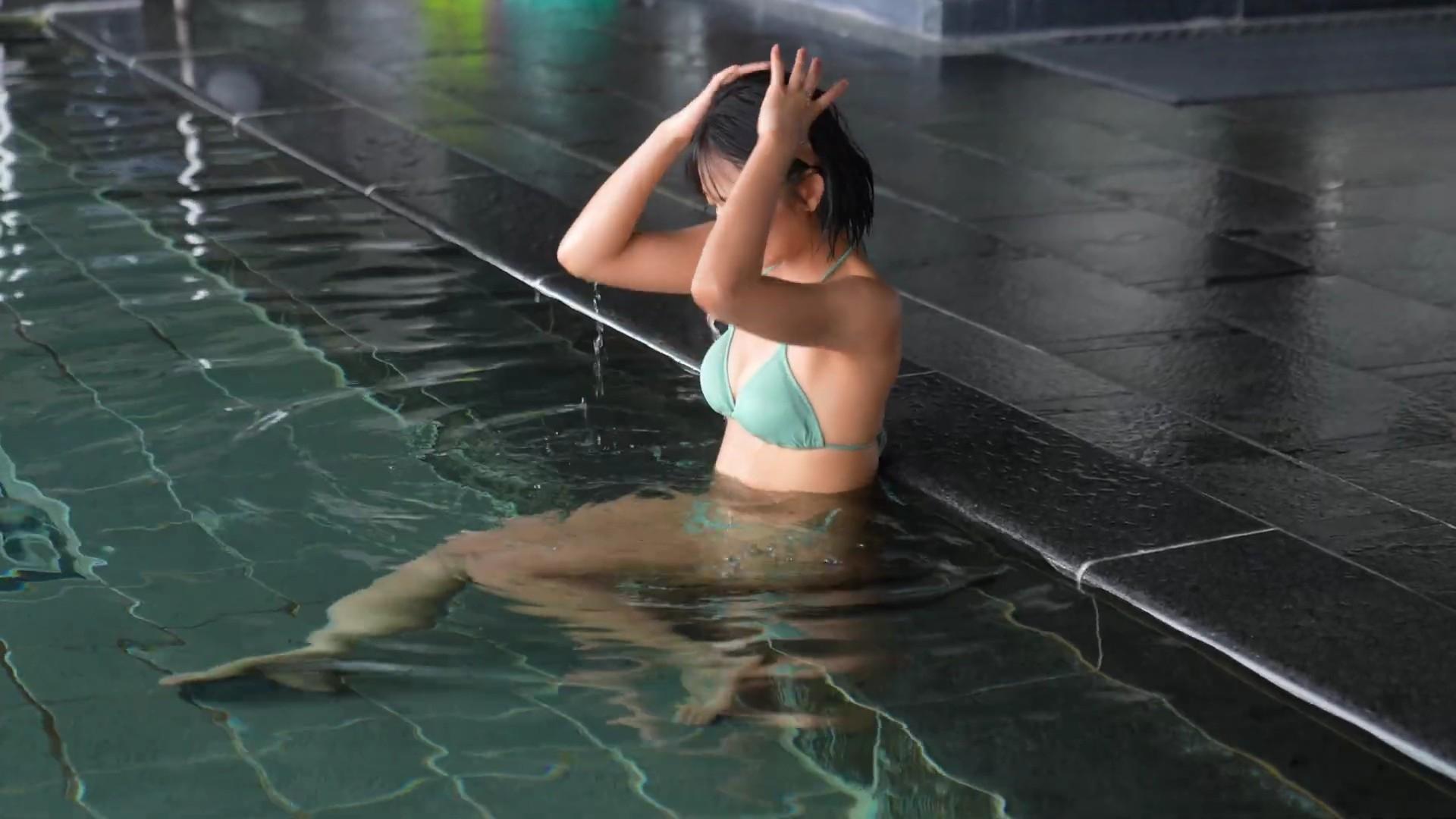 すみぽん 水着姿で温泉グラビア 19枚目